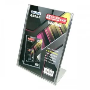 Acrylic L Shape Stand A5 Portrait K470