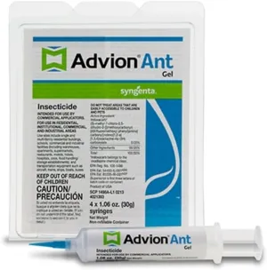 Advion Ant Gel Bait, 4 Tubes x 30-Grams, 1 Plunger and 2 Tips, Effective Ant Bait, Formulated with 0.05% Indoxacarb, Indoor and Outdoor Use, Ant Killer Gel for Control of Most Major Ant Species