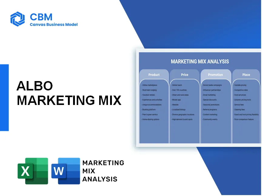 ALBO MARKETING MIX
