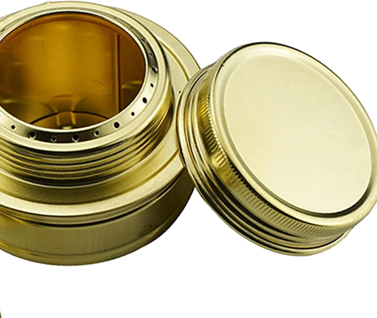 Alcohol Stove Backpacking Stove Brass Compact Spirit Burner Camping Stove for Outdoor BBQ Household Baking Commercial