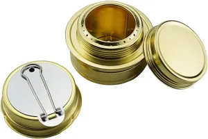Alcohol Stove Backpacking Stove Brass Compact Spirit Burner Camping Stove for Outdoor BBQ Household Baking Commercial