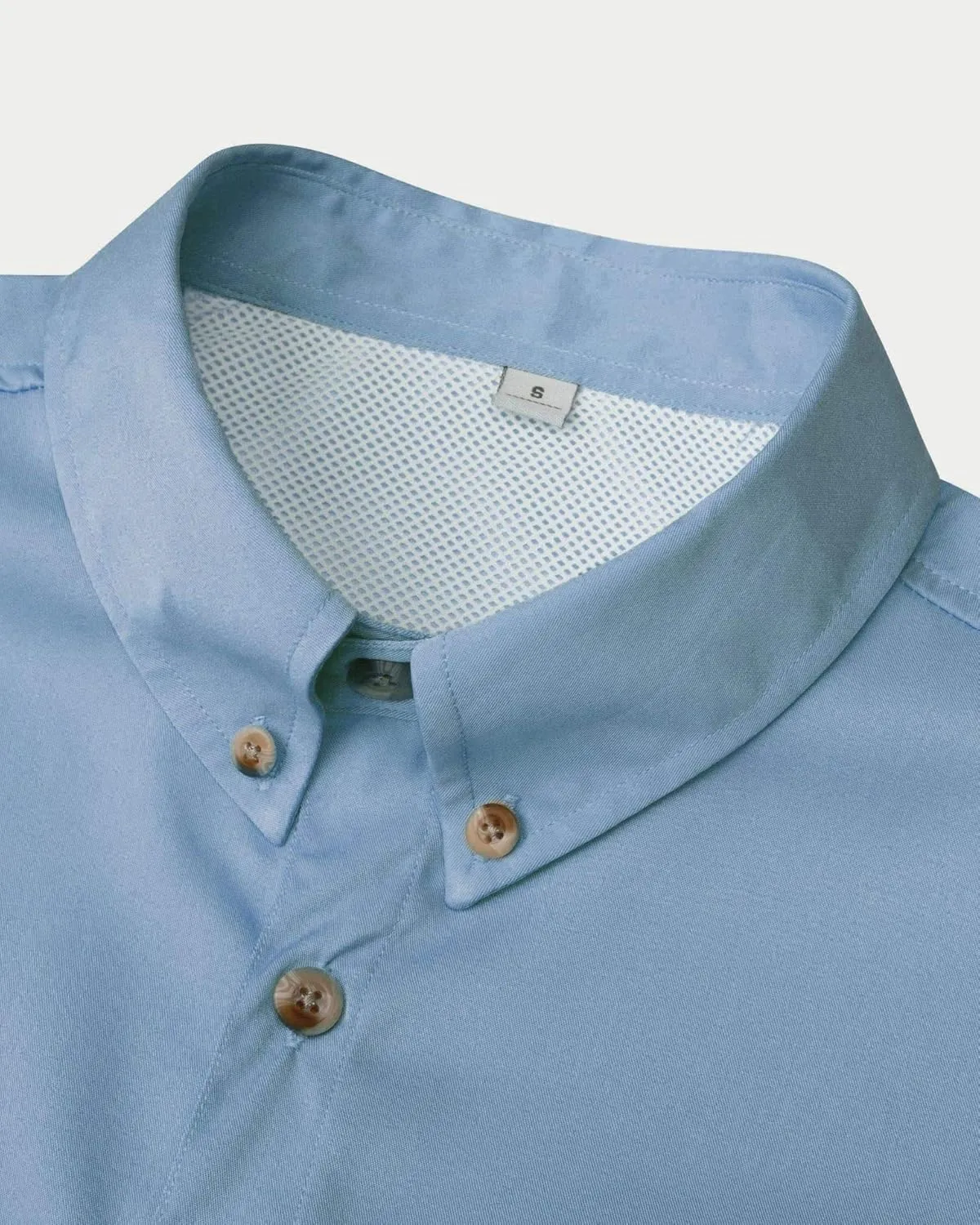 Alimens & Gentle Short Sleeve Fishing Shirt Wicking Fabric Sun Protection Casual Button Down Shirts