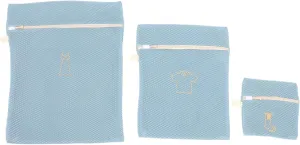Alipis 3Pcs Mesh Laundry Bags for Clothing Washing Bags with Zipper Travel Storage Organizer for Socks and Underwear Gentle Care for Clothes Washing Machine