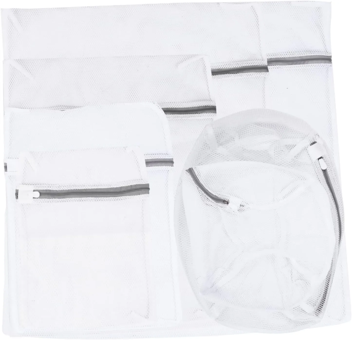 Alipis 7Pcs Reusable Mesh Laundry Bags with Zipper Clothing Washing Bag for Protection Prevent Snagging and Tangles for Machine Washing and Travel Storage