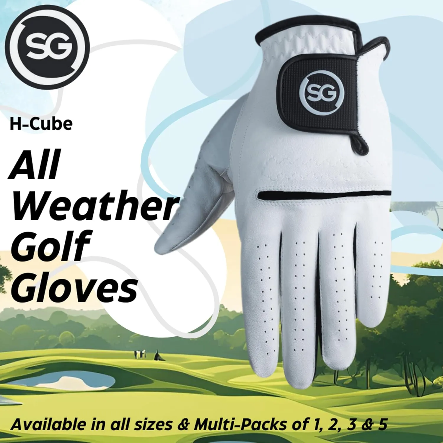 All Weather & Genuine Leather Golf Gloves Men