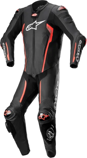 Alpinestars Missile v2 Leather One-Piece Suit (48) (BLACK/RED FLUORESCENT)