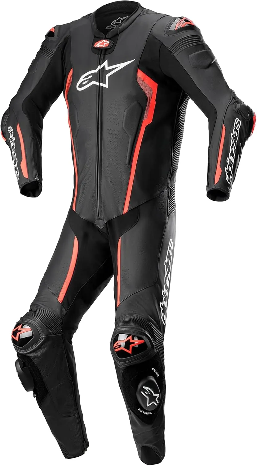 Alpinestars Missile v2 Leather One-Piece Suit (48) (BLACK/RED FLUORESCENT)