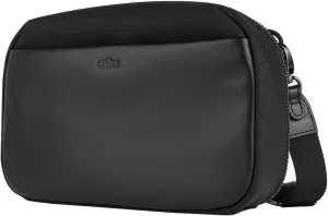 alto Italian Leather Crossbody Travel Bag, Electronics Organizer Case, Portal Electronic Tech Pouch for Essenials Storage