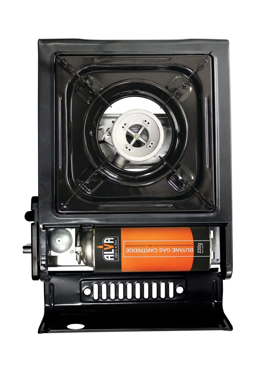 Alva Single Burner Butane Canister Stove   Carry Case CCR101