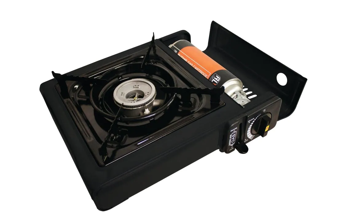 Alva Single Burner Butane Canister Stove   Carry Case CCR101