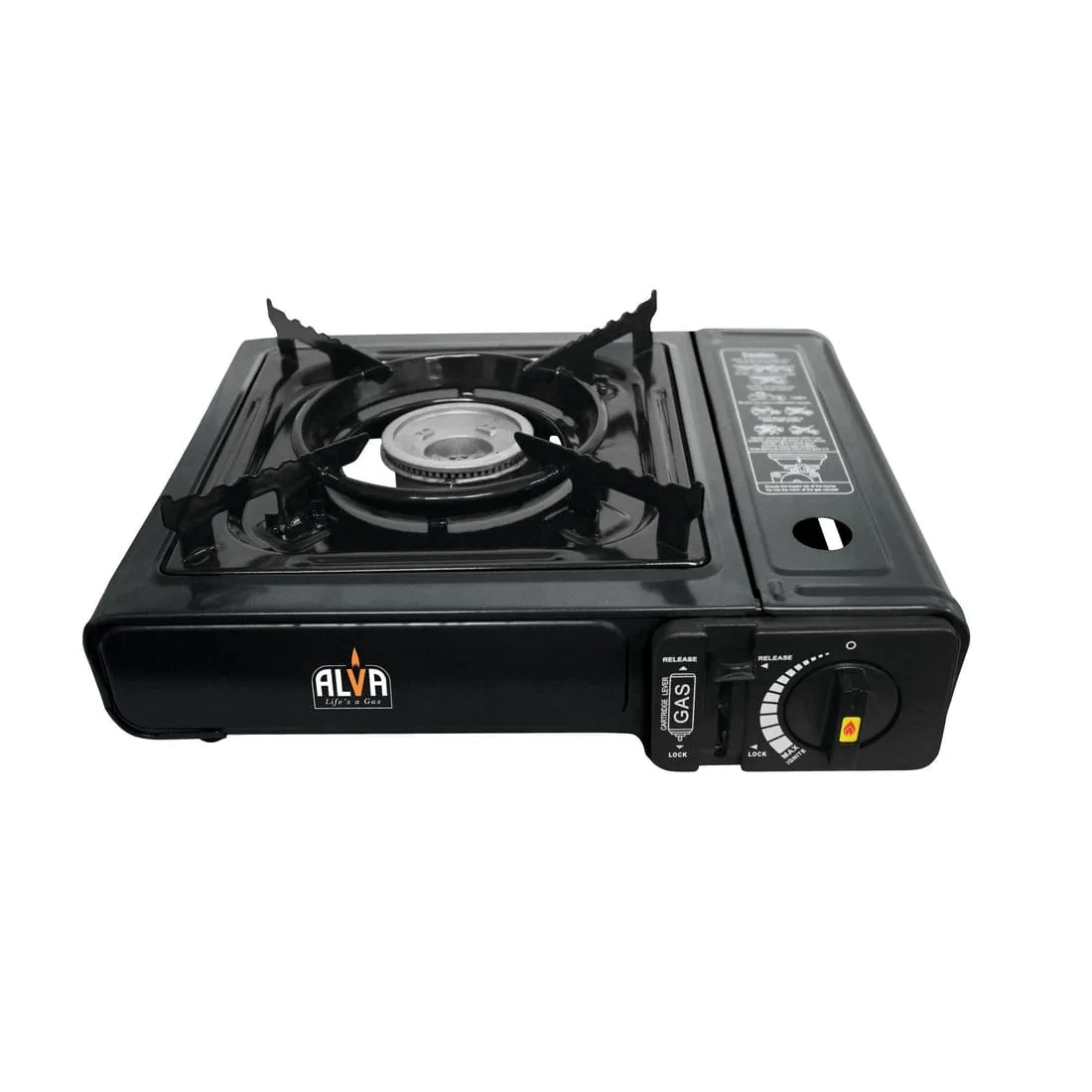 Alva Single Burner Butane Canister Stove   Carry Case CCR101