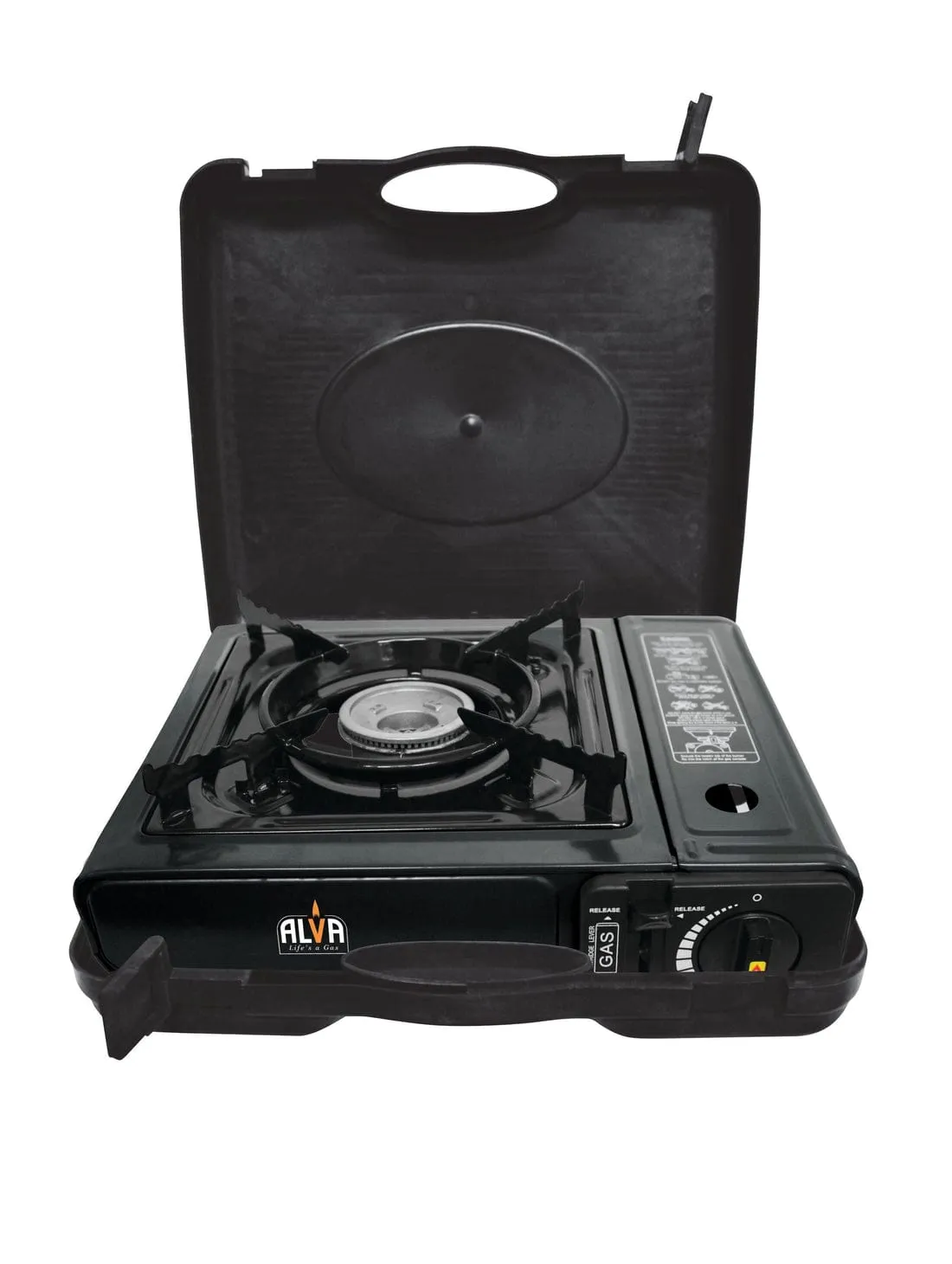 Alva Single Burner Butane Canister Stove   Carry Case CCR101