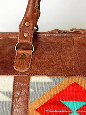 American Darling Weekend Duffle Travel Bags Hand Crafted Leather Tote Extra Large Cow Hide On (ADBG460D)