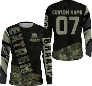 American Flag ATV Motocross Jersey Men Youth Upf30  Custom Quad Bike Shirt Boys Extreme Camouflage Off-Road Jersey