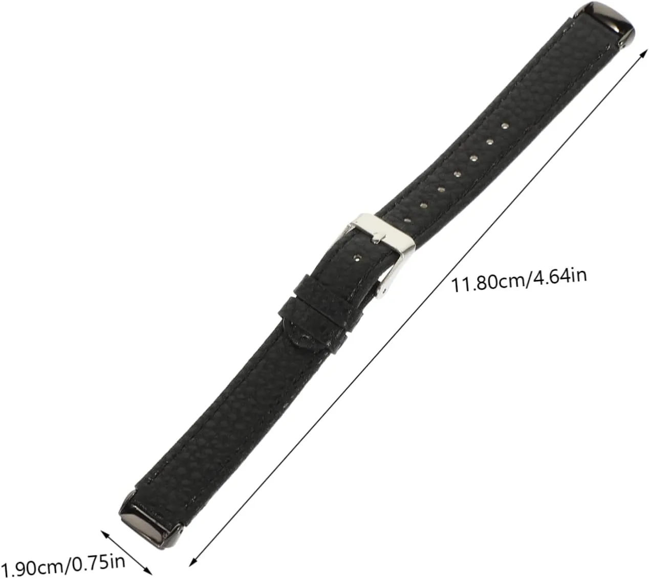 Angoily 2pcs Pebbled Leather Strap Leather Watch Bands for Womens Watch Bands Ladies Watch Leather Watch Belt