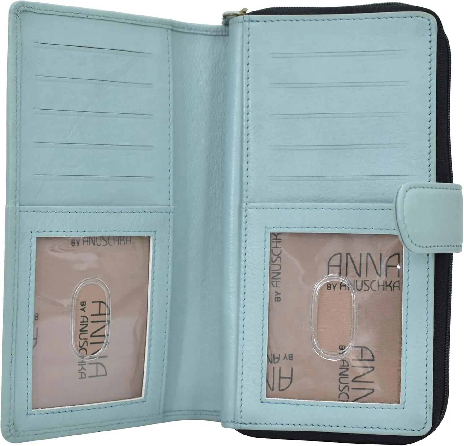 Anna by Anuschka Women's Hand Painted Leather Two Fold Wallet-Cuddly Koala