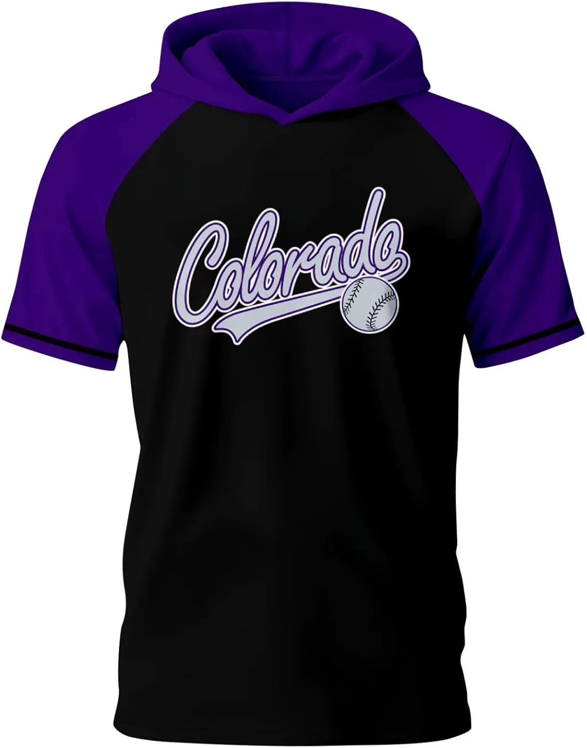 ANTKING Short Sleeve Hoodie T-Shirt Personalized Custom Name Number for Youth Men Gifts