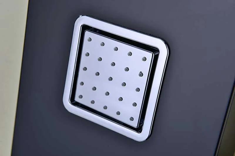 Anzzi Ronin 52 in. 2-Jetted Full Body Shower Panel with Heavy Rain Shower and Spray Wand in Black