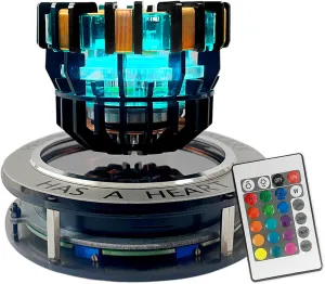 Arc Reactor MK1 Levitating 1:1 Scale DIY Floating and Spinning in Air LED for Unique Gifts,Room Decor,Office Desk Tech Toys (MK1)