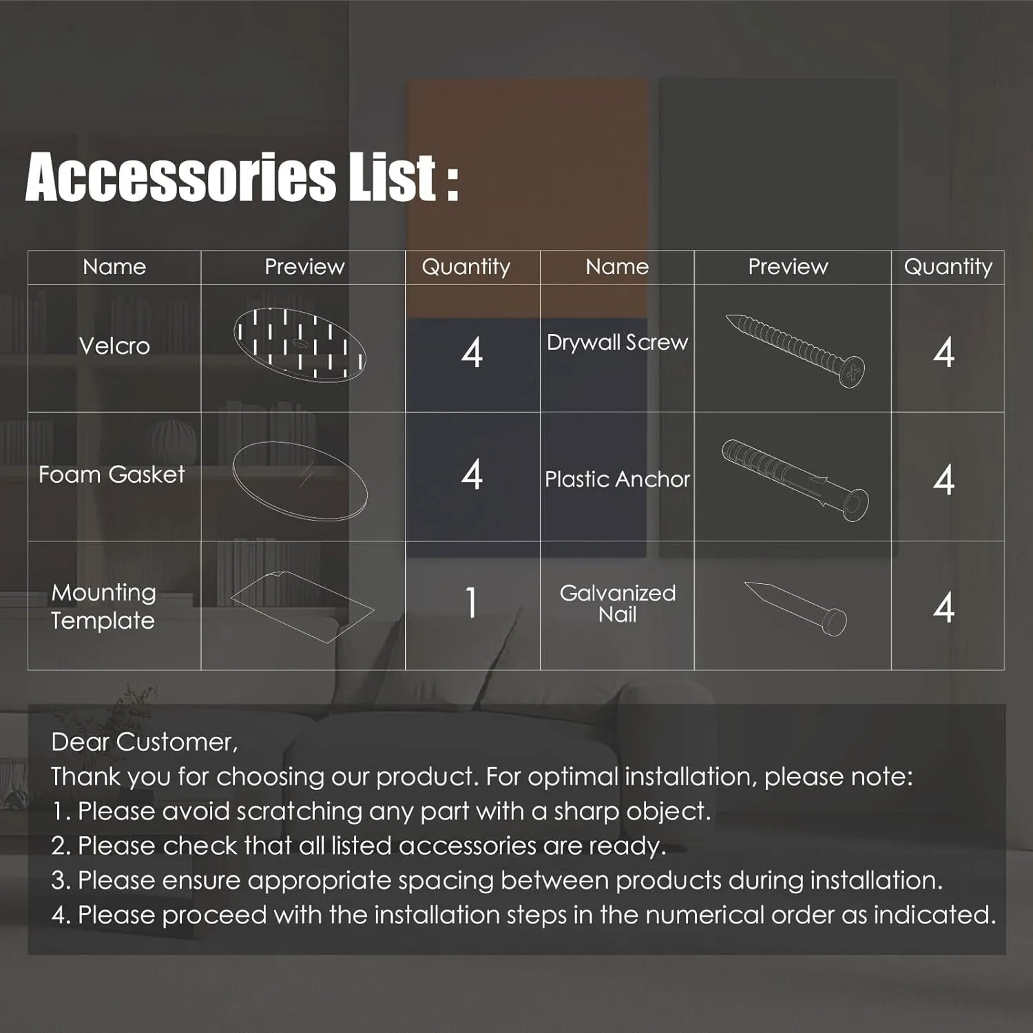 Art Acoustic Panels 23.6"x23.6" Sound Absorbing Wall Panels, Decorative Panels for Noise Reduction, Amber Pulse, Studio, Home Theater, Office