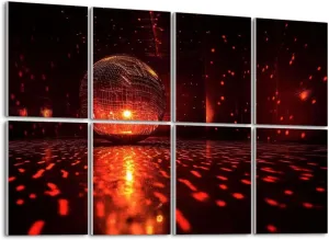 Art Acoustic Panels Self Adhesive reflecting dark hall for discos space 8 Packs Decorative Soundproof Wall Panels Large Sound Absorbing Panels for Home Office 48"x32"
