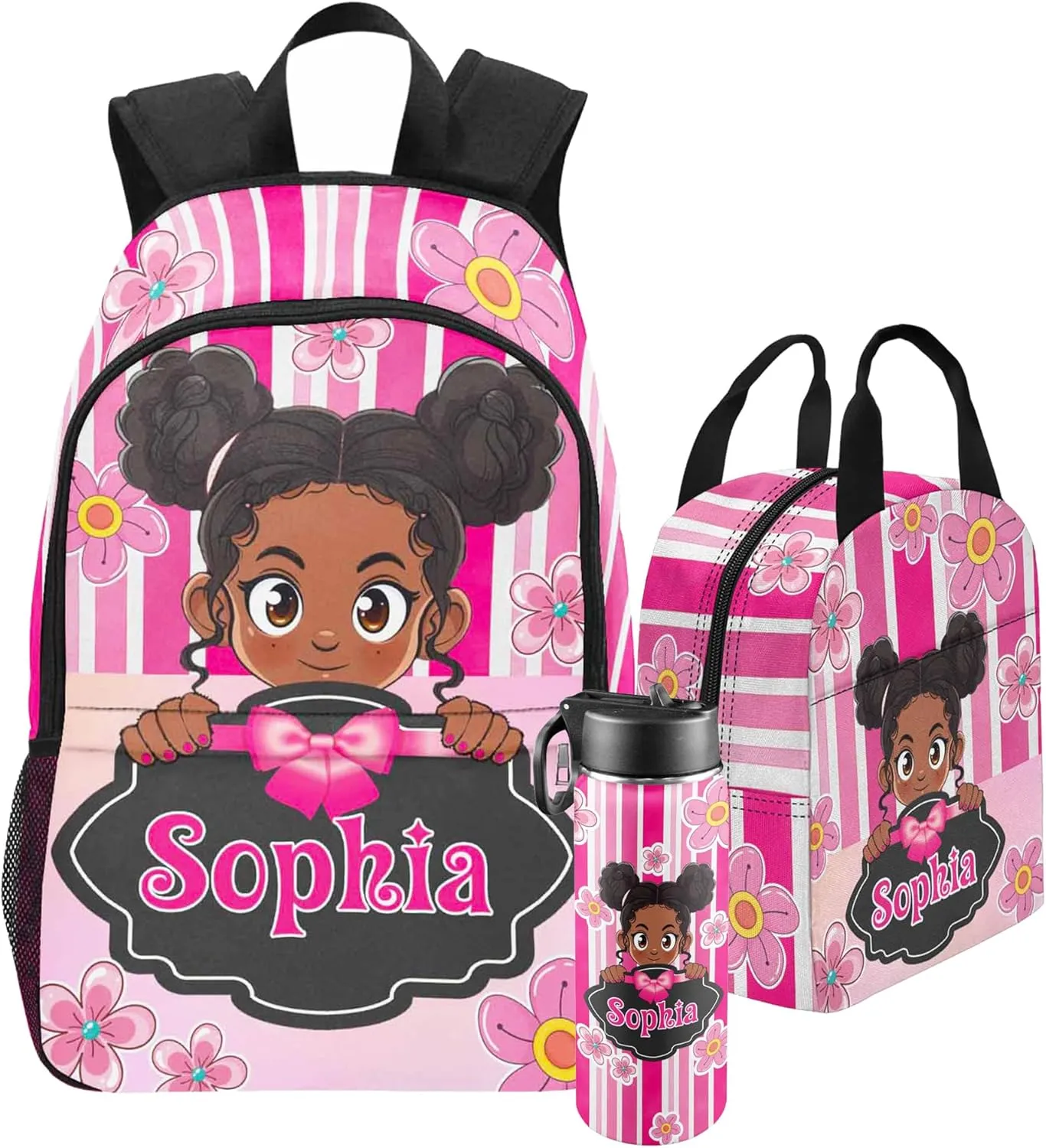 Artsadd Custom Kids Backpack Personalized Name Bookbags School Bag for Boys&Girls Preschool Elementary Kindergarten Backpack(A-design 02)