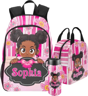 Artsadd Custom Kids Backpack Personalized Name Bookbags School Bag for Boys&Girls Preschool Elementary Kindergarten Backpack(A-design 02)