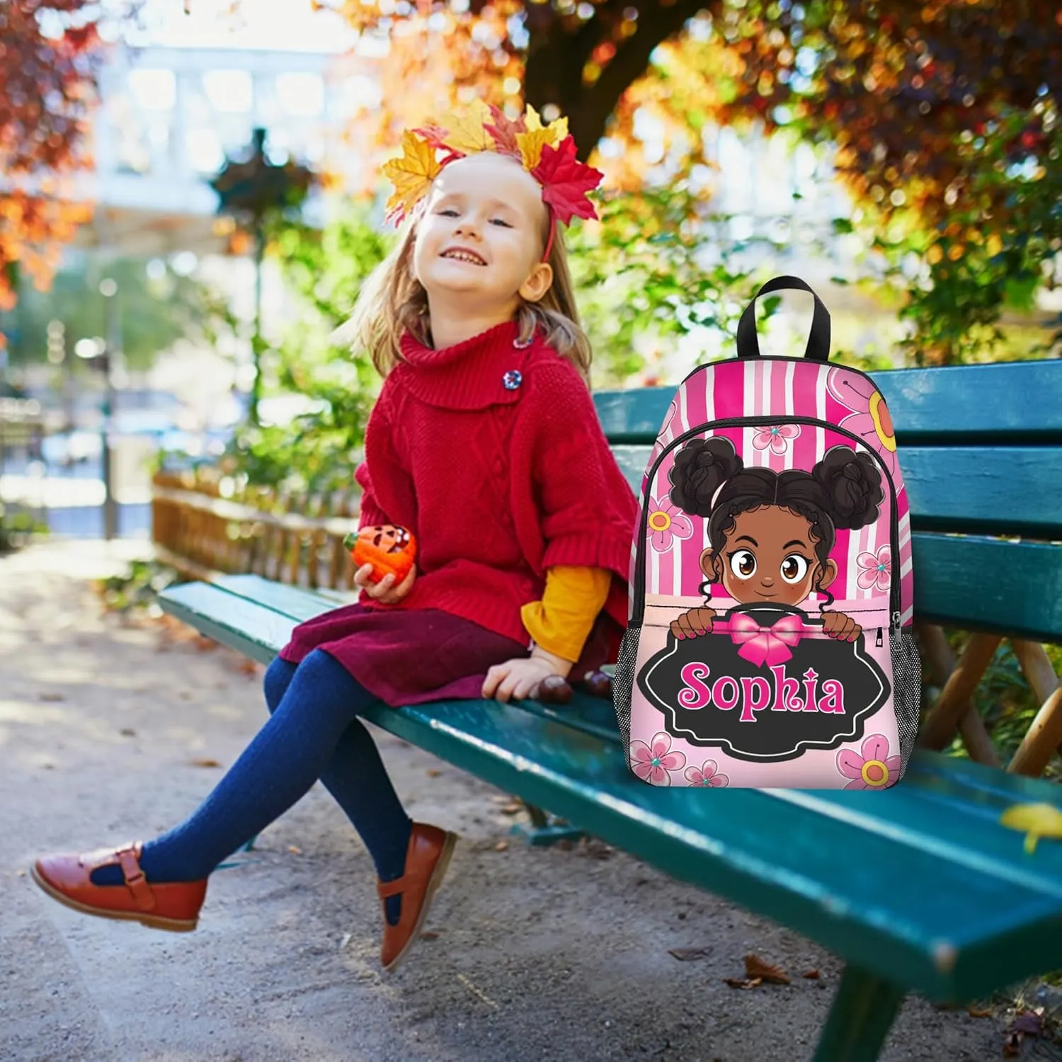 Artsadd Custom Kids Backpack Personalized Name Bookbags School Bag for Boys&Girls Preschool Elementary Kindergarten Backpack(A-design 02)