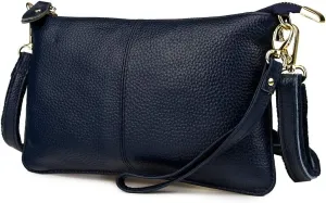 Artwell Genuine Leather Clutch Wallet For Women Wristlet Envelop Crossbody Purse Card Shoulder Bag