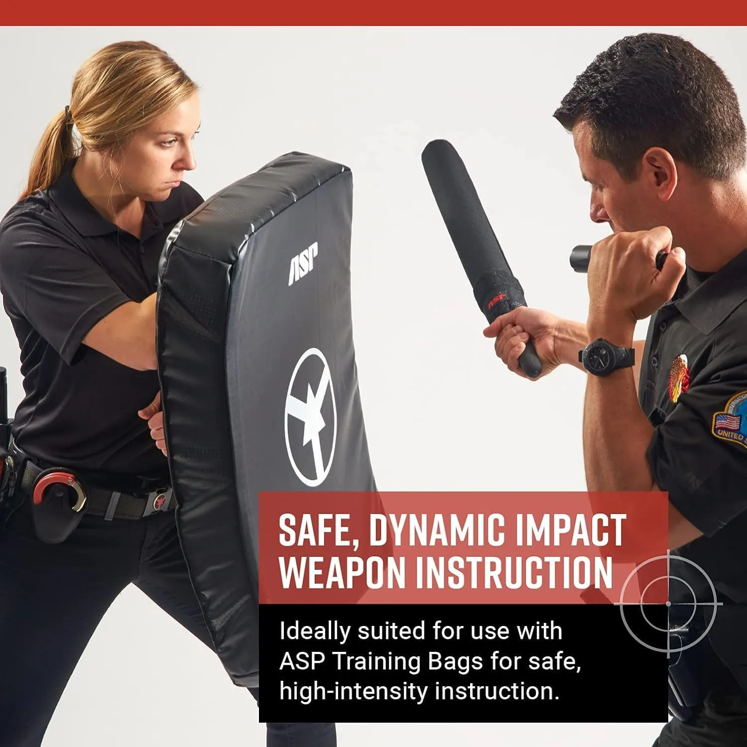 ASP Soft Foam Training Police Baton with Carrier, Practice Baton for Police Officers, Security Guards, Law Enforcement