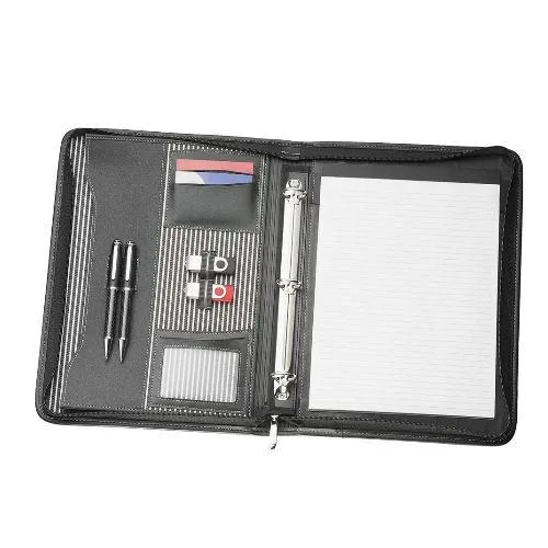 Avalon A4 Inner Stripe Compendium with Removable 3 Ring Binder