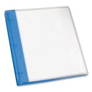 Avery® Flexible View Binder With Round Rings, 3 Rings, 0.5" Capacity, 11 X 8.5, Blue
