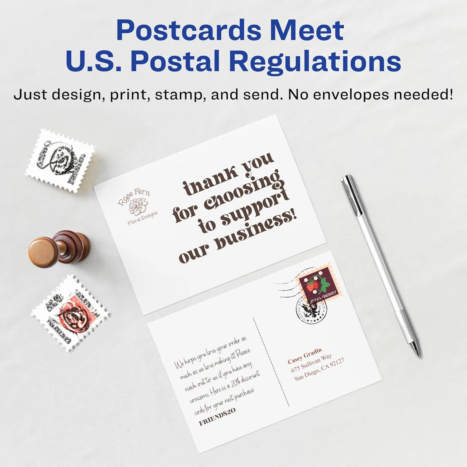 Avery Printable Postcards, 4.25" x 5.5", Matte White, 200 Blank Postcards for Inkjet Printers (8387)