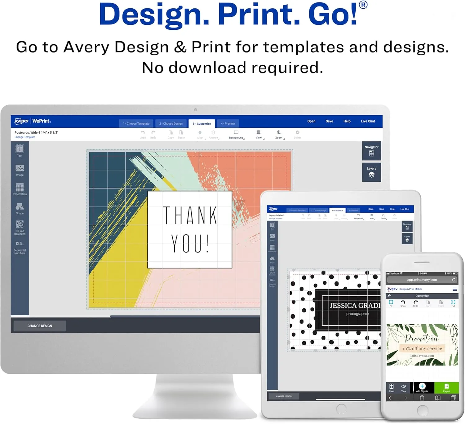 Avery Printable Postcards, 4.25" x 5.5", Matte White, 200 Blank Postcards for Inkjet Printers (8387)