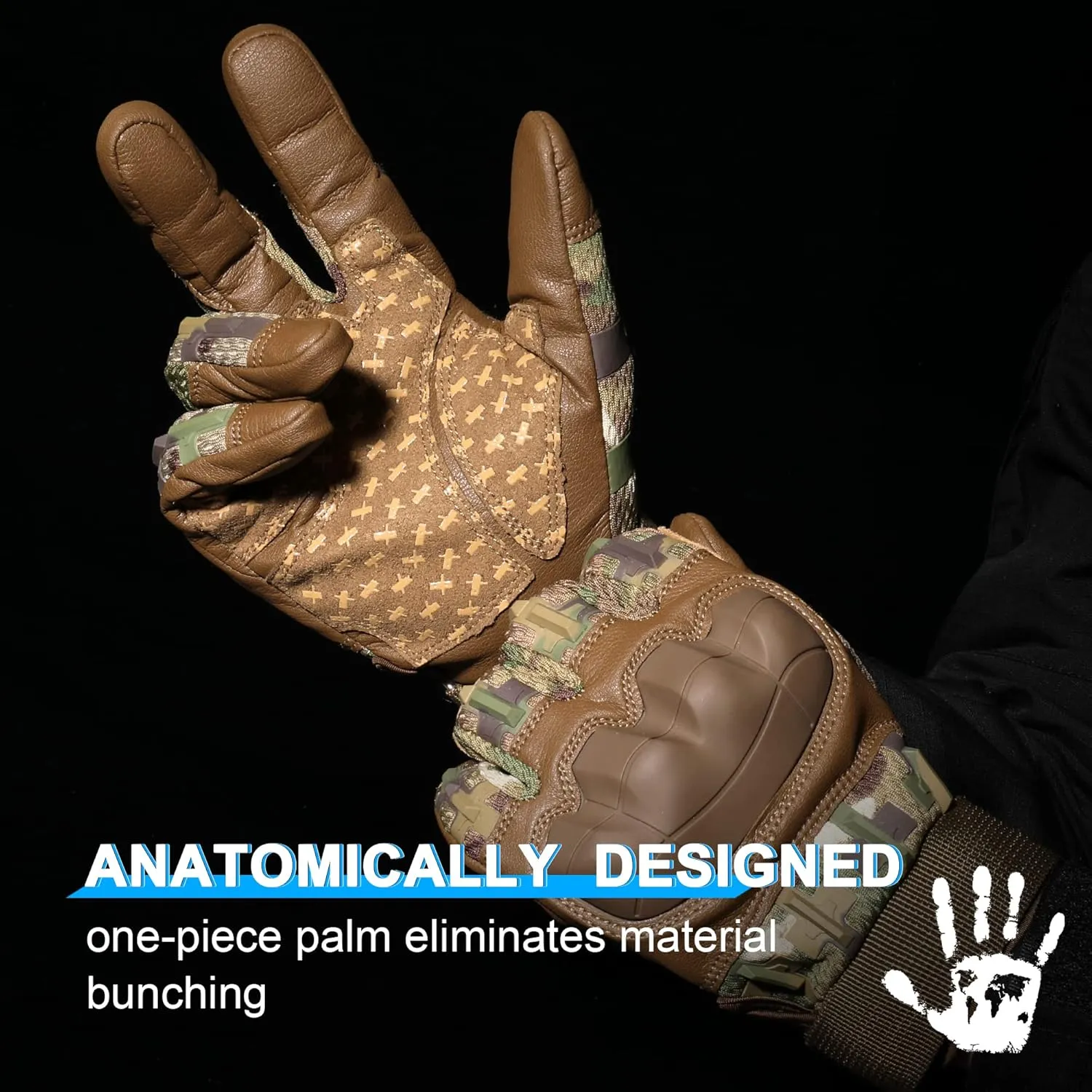 AXBXCX Motorcycle Tactical Gloves for Men - Protection, Flexible, Durable, Touchscreen Capable & Perfect for Outdoor Activities!