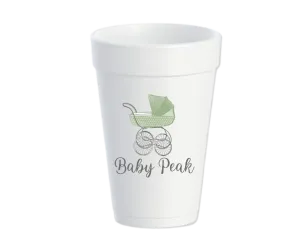 Baby Shower Stroller Customizable Cup