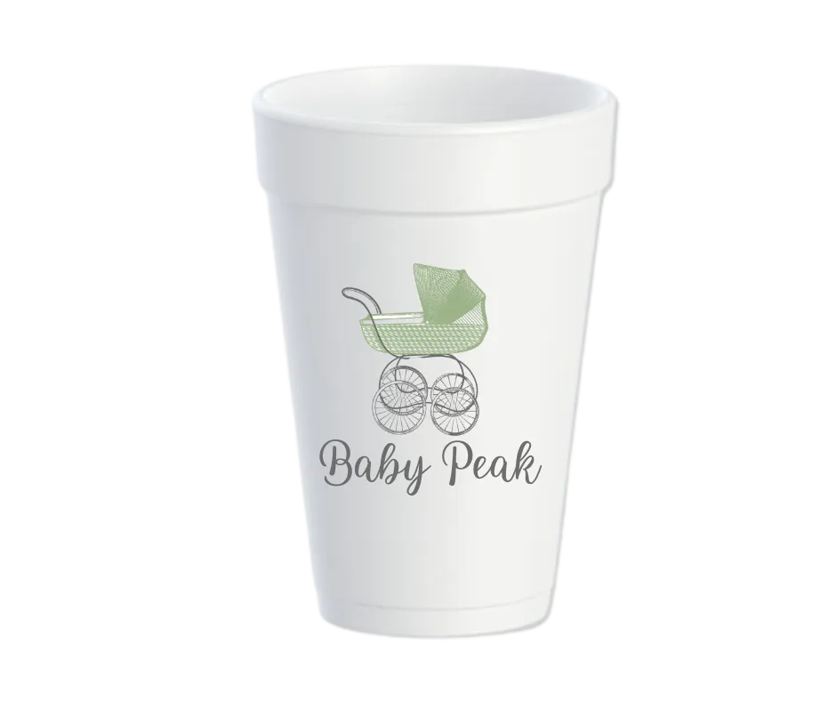 Baby Shower Stroller Customizable Cup
