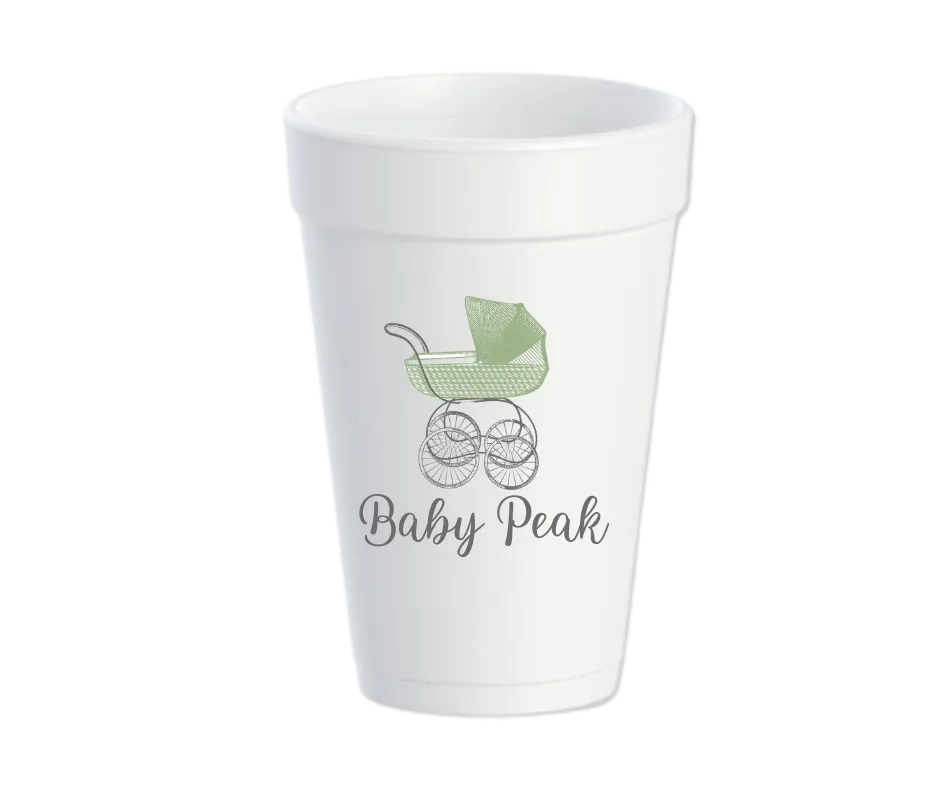 Baby Shower Stroller Customizable Cup
