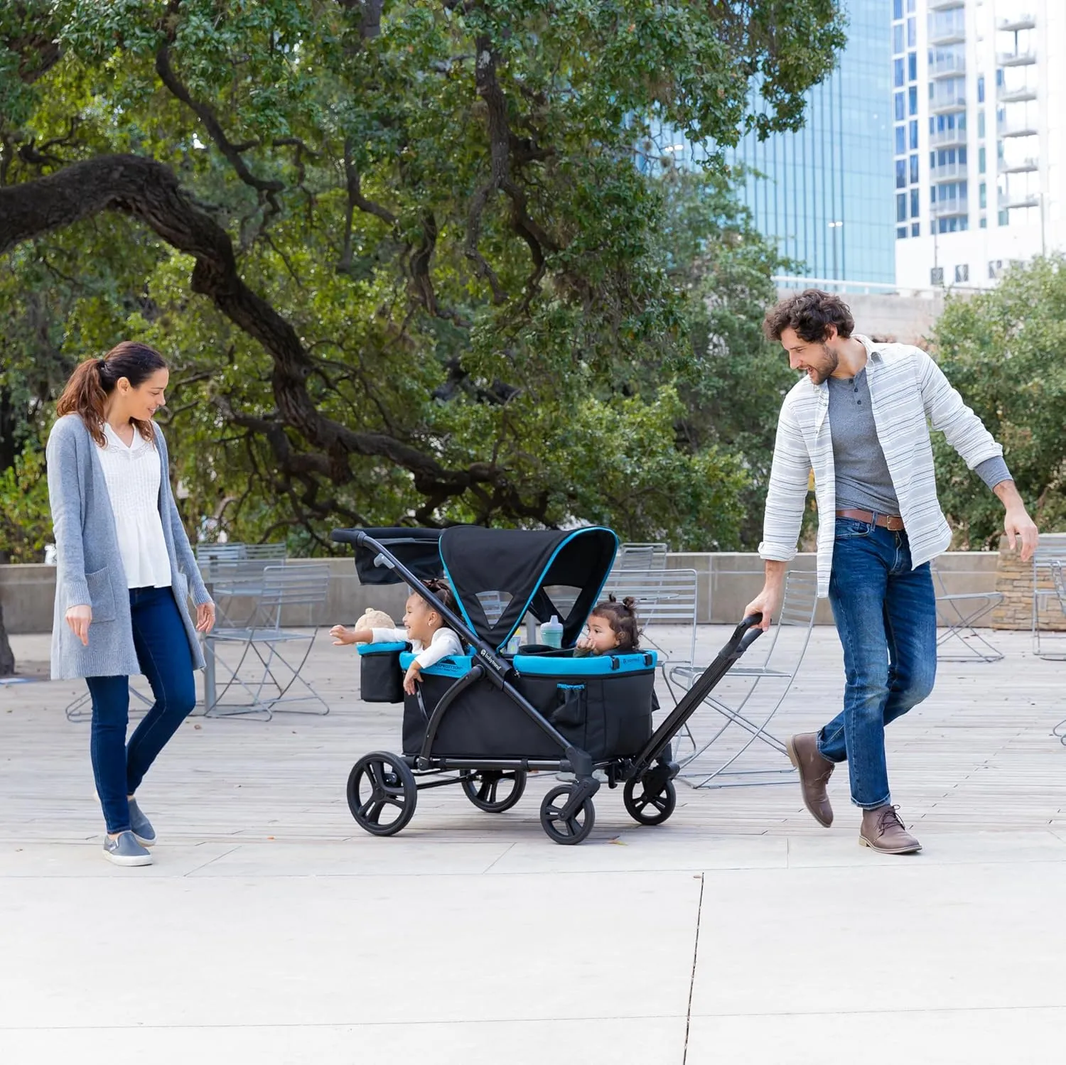 Baby Trend Expedition 2-in-1 Stroller Wagon PLUS, Ultra Marine
