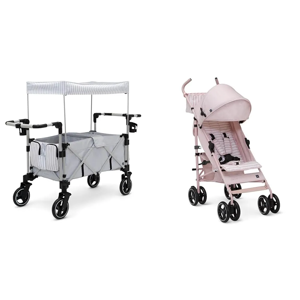 babyGap Deluxe Explorer Wagon & Classic Stroller Bundle - Sustainable Materials, Storage & Safety Features