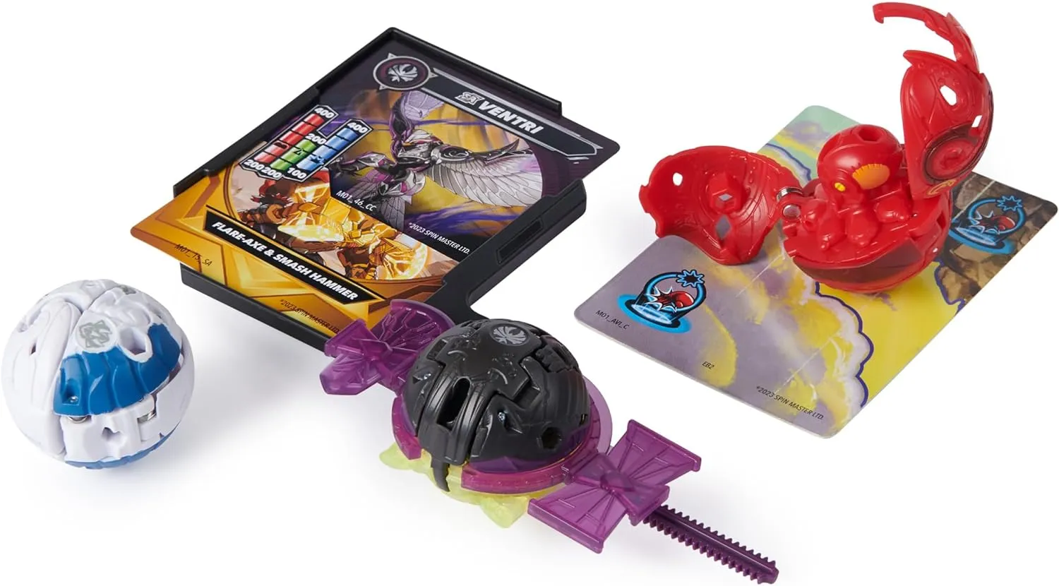 Bakugan Battle 5-Pack, Special Attack Dragonoid, Ventri, Bruiser, Octogan, Trox, Customizable, Spinning Action Figures, Kids Toys for Boys and Girls 6 and up