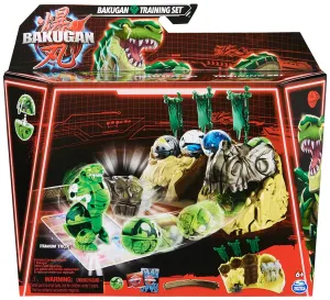 BAKUGAN Training Set with Titanium Trox, Inspired by Dinosaur Clan, Customizable Action Figure, Trading Cards and Playset, Toys for Boys and Girls Ages 6 