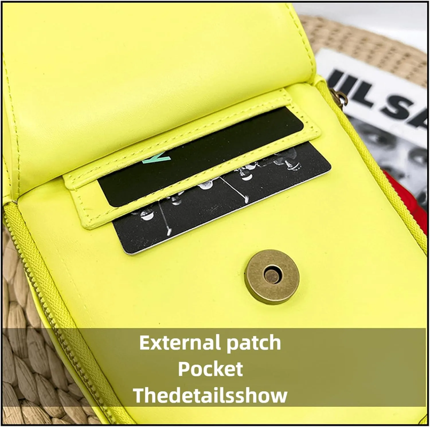 Baseball Crossbody Bag for Women – Softball Sling Bag with Multiple Pockets, Adjustable Strap, Hands-Free Design for Sports