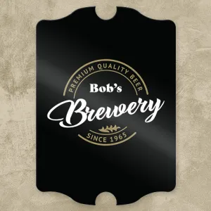 Basement Brewery Personalized Pub Sign