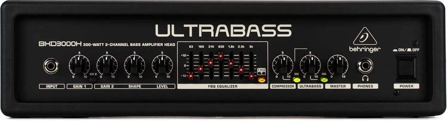 Behringer UltraBass BXD3000H 300-watt 2-Channel Bass Head