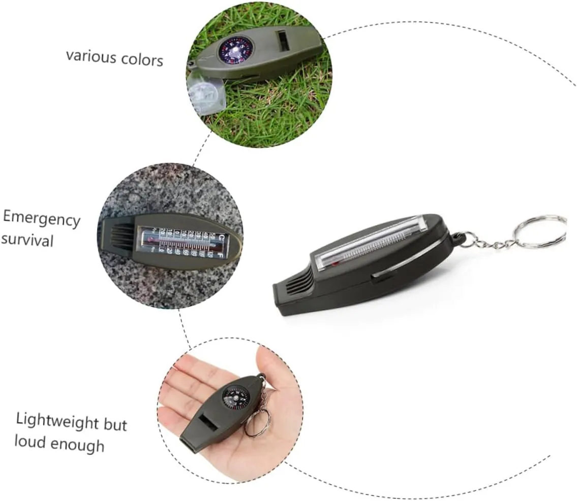 BESPORTBLE 9 pcs Multifunctional Whistle Survival Whistle Outdoor Whistle Climbing Whistle Survival Compass Pocket