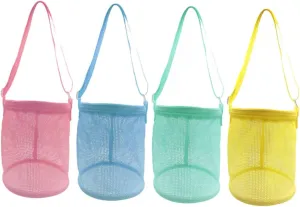 BESPORTBLE Boys and Girls Beach Bag Mesh Beach Toy Bag 4pcs Large Capacity Portable Zipper