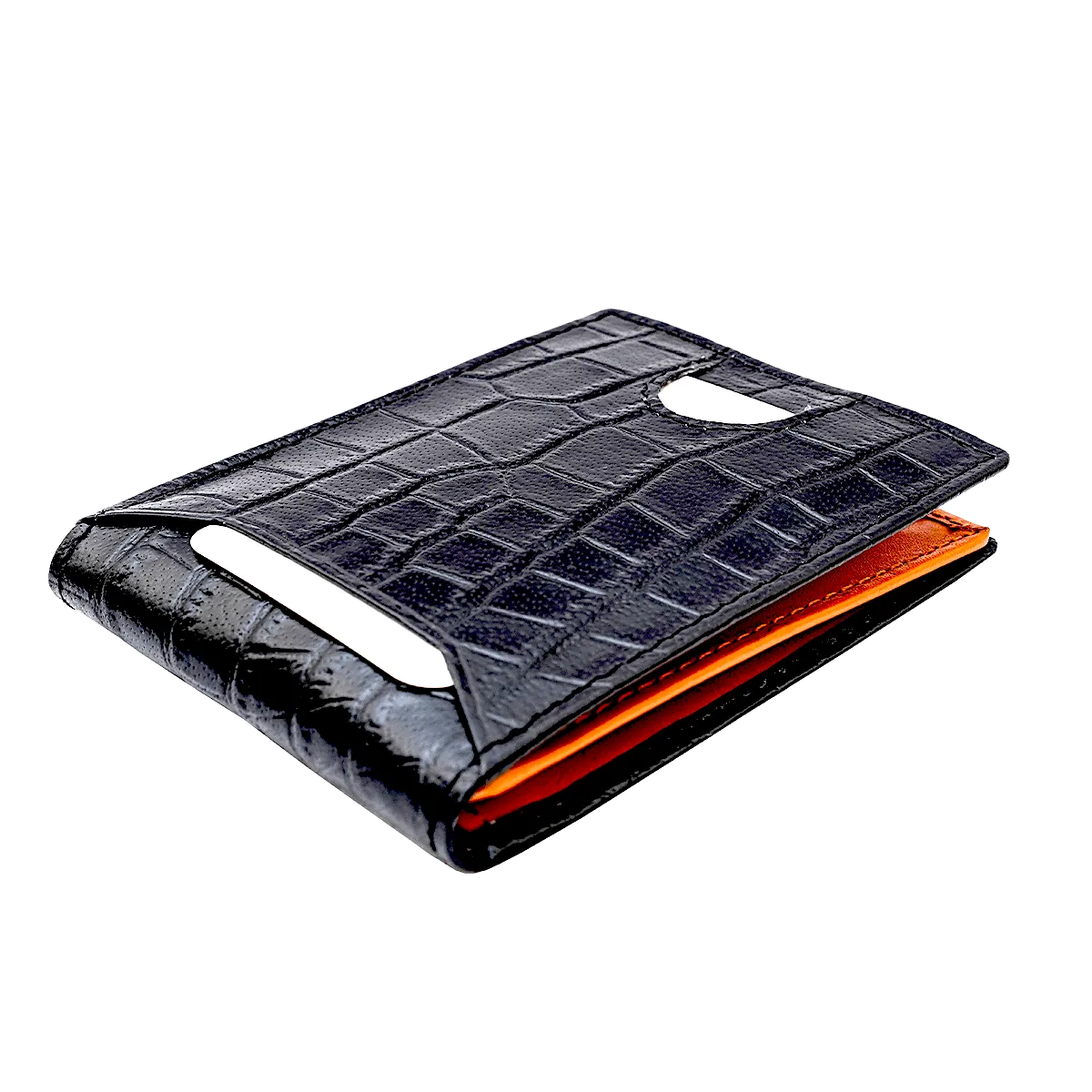 Bi Fold card holder croc pattern with 13 c/c