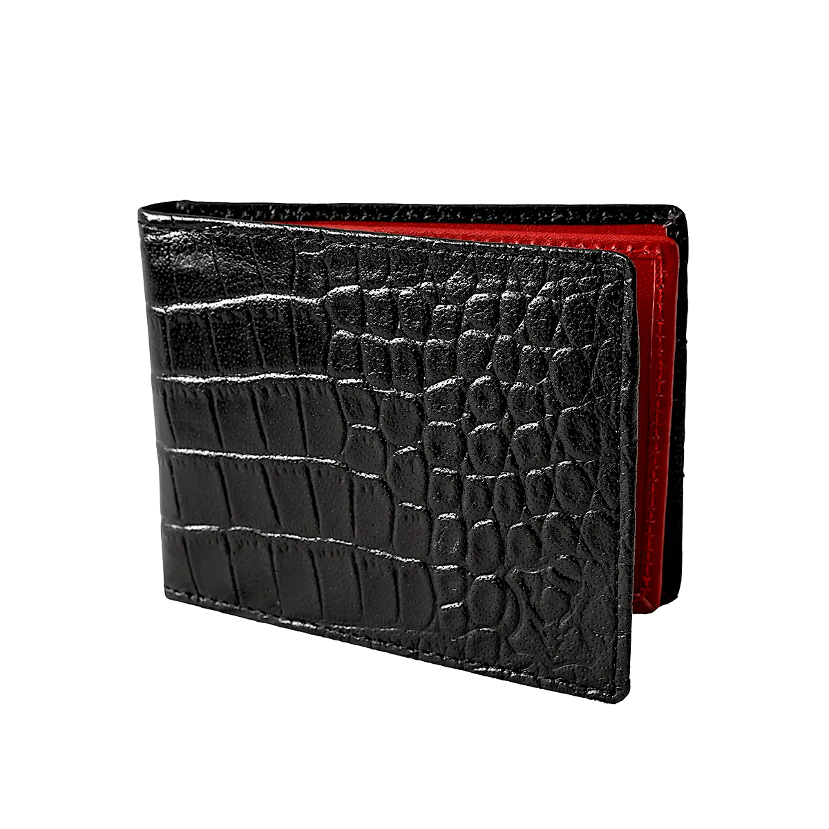 Bi Fold card holder croc pattern with 13 c/c