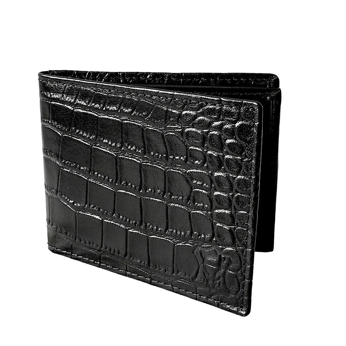 Bi Fold card holder croc pattern with 13 c/c